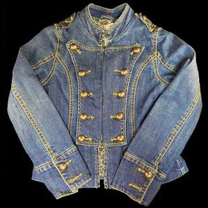 Children’s Place Girls Military Style Denim Jacket